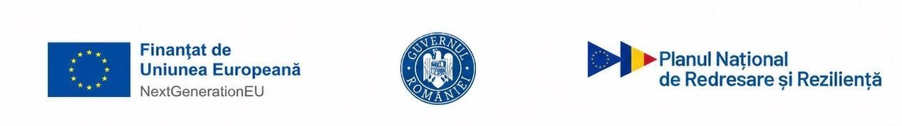 Finanțat de Uniunea Europeană - NextGenerationEU; Guvernul României; Planul Național de Redresare și Reziliență